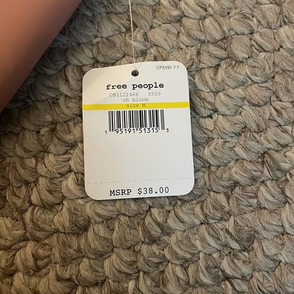 Free People NWT Bra Bralette Top Intimately FP Size Medium pink peach brown - Picture 2 of 3